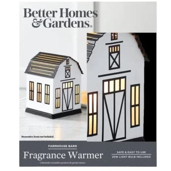 Farmhouse Barn Wax Warmer Full Size Metal Lights Up - Picture 3 of 13